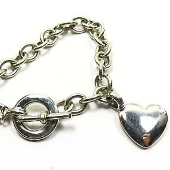 LAGOS Caviar Sterling Silver Heart Charm and Chain Bracelet - Picture 2 of 7